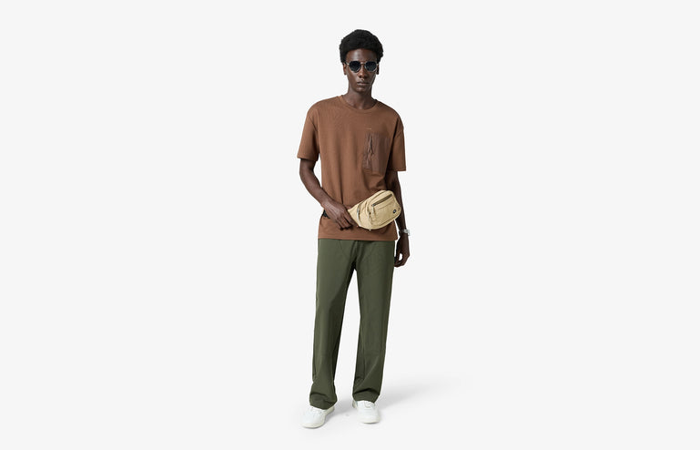 Arc Pocket T-Shirt - Brown