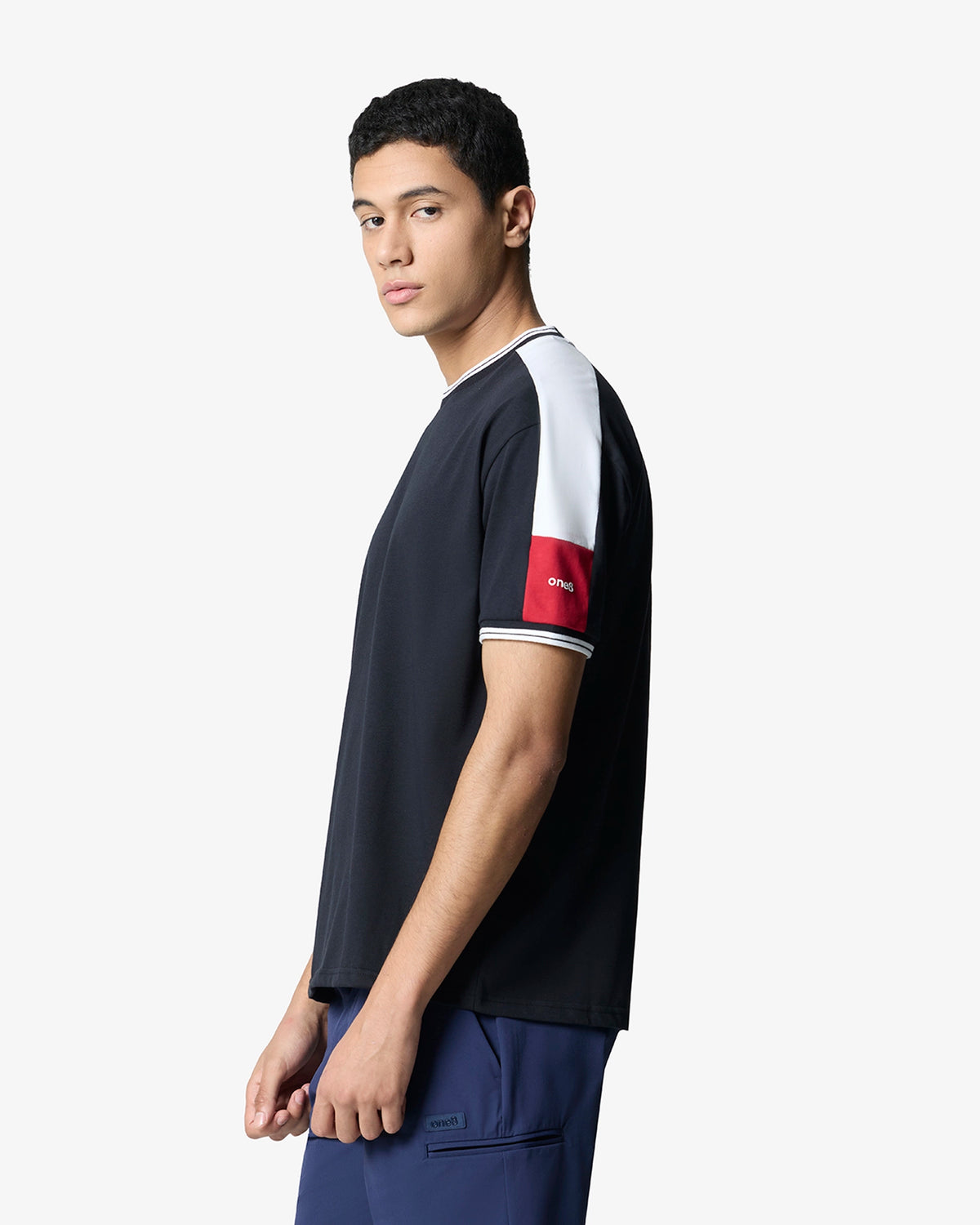 Cricket Two Tone T-Shirt - Black