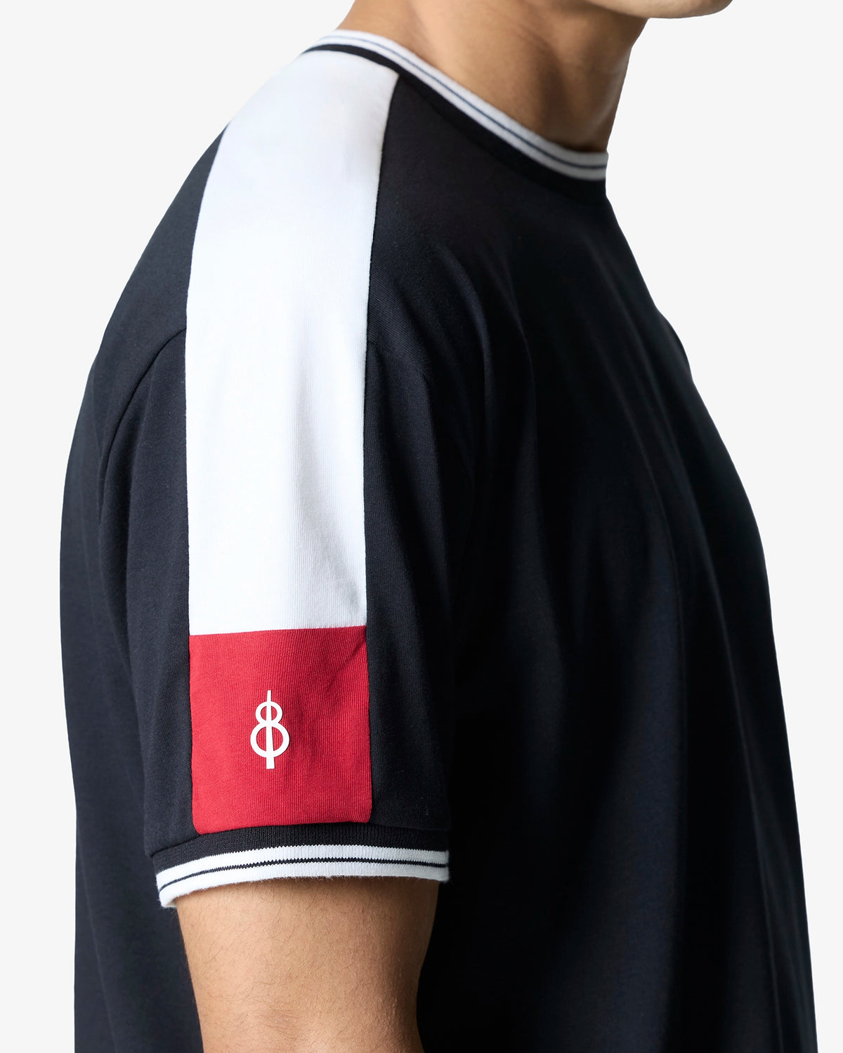 Cricket Two Tone T-Shirt - Black