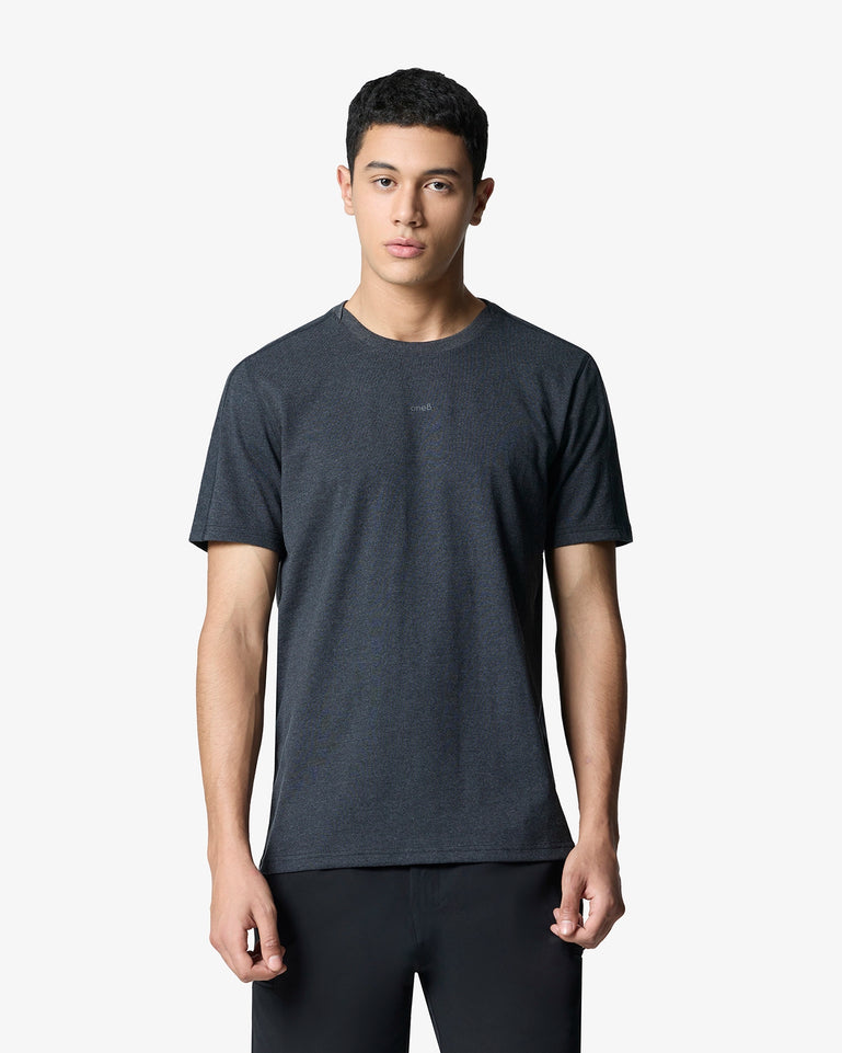 Sonic Contour Melange Tee - Black