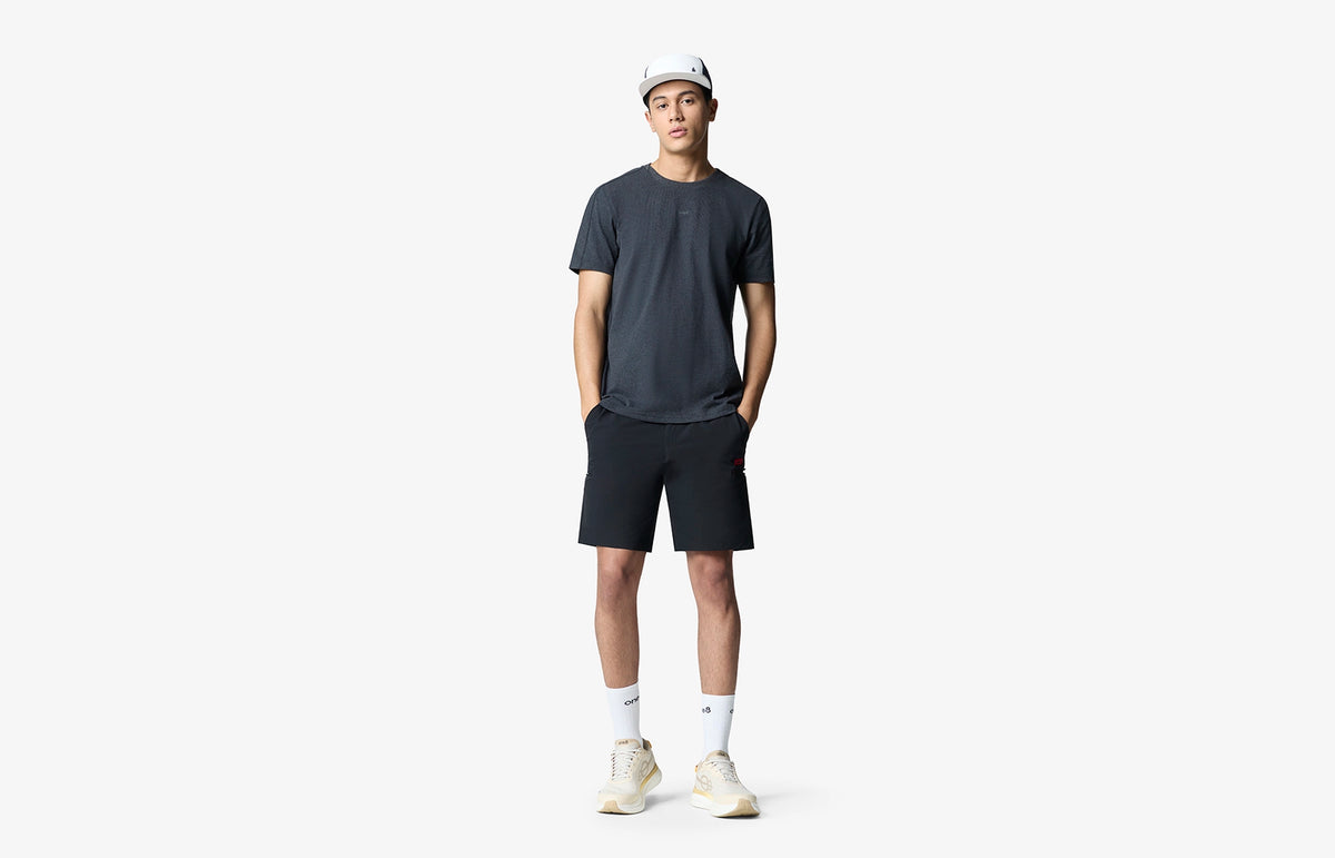 Sonic Contour Melange Tee - Black