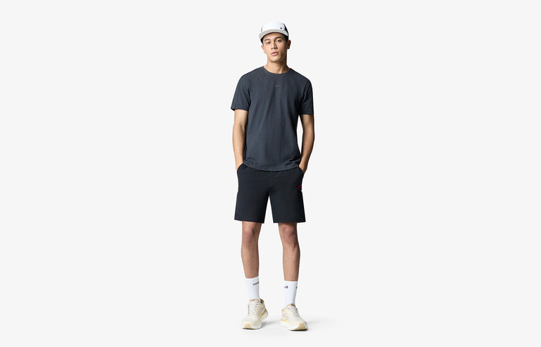 Sonic Contour Melange Tee - Black