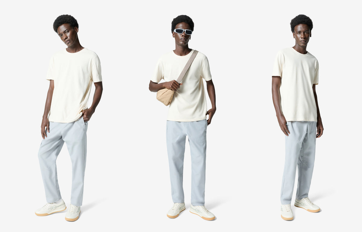 Sonic Contour Melange Tee - Off White
