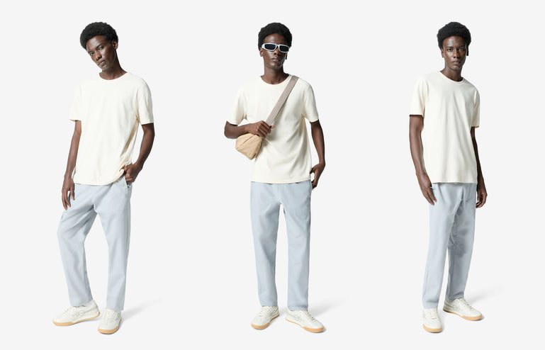Sonic Contour Melange Tee - Off White