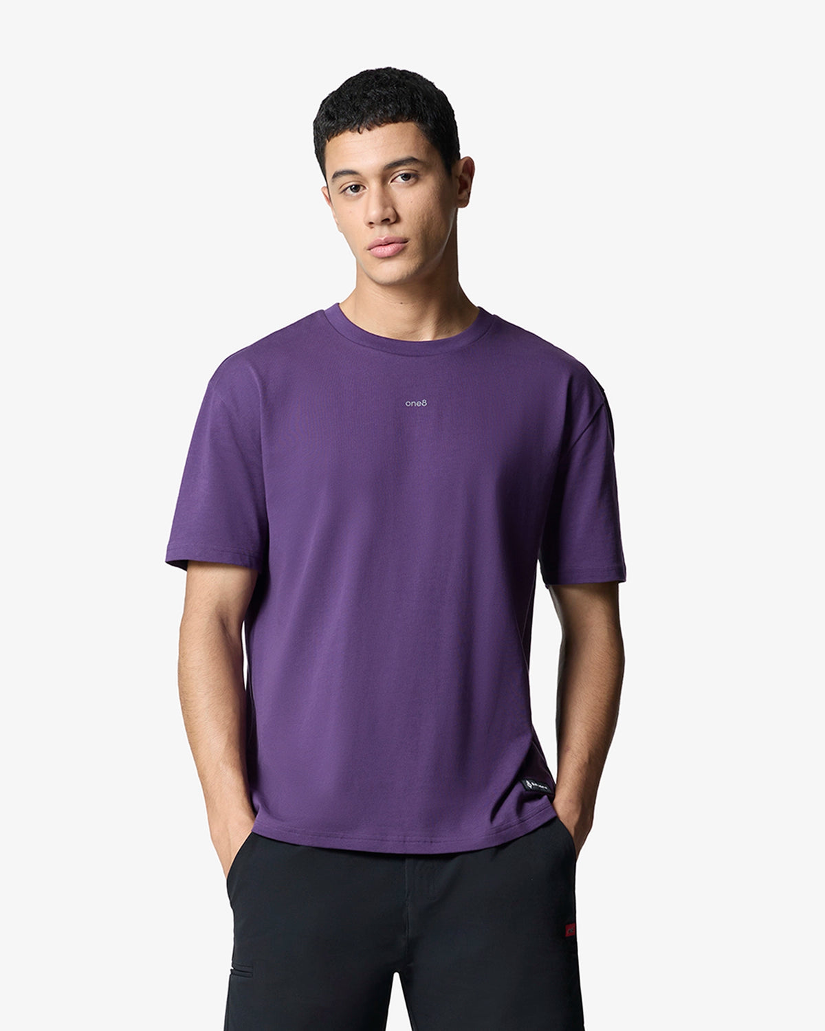 Signature Back Circle Tee - Purple