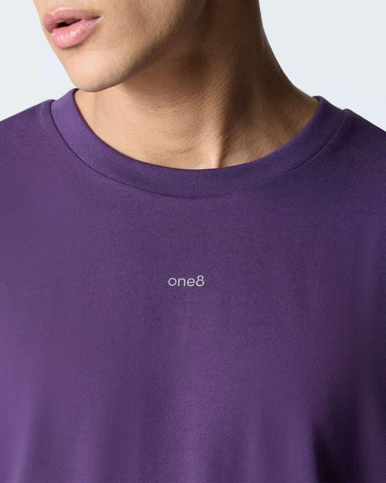 Signature Back Circle Tee - Purple