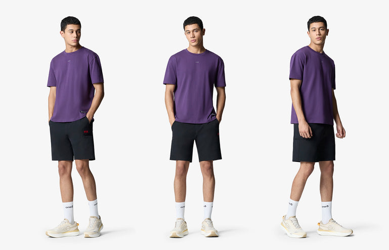 Signature Back Circle Tee - Purple