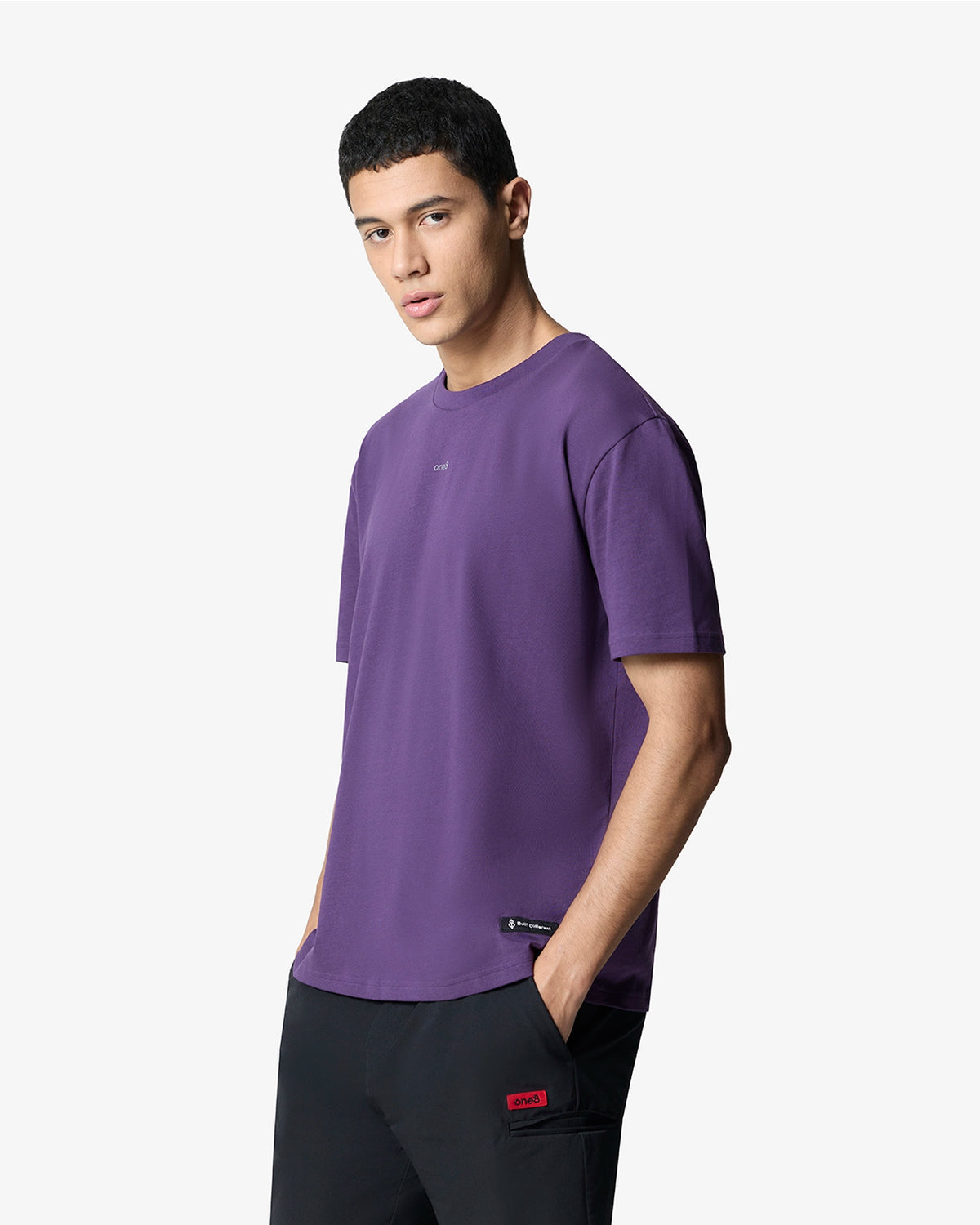 Signature Back Circle Tee - Purple