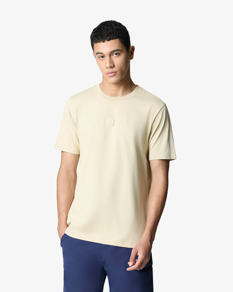 Essentials Square Patch Tee - Light Beige