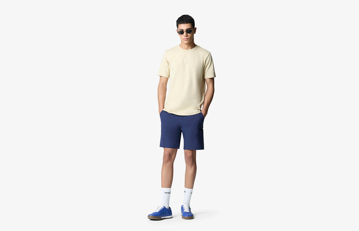 Essentials Square Patch Tee - Light Beige