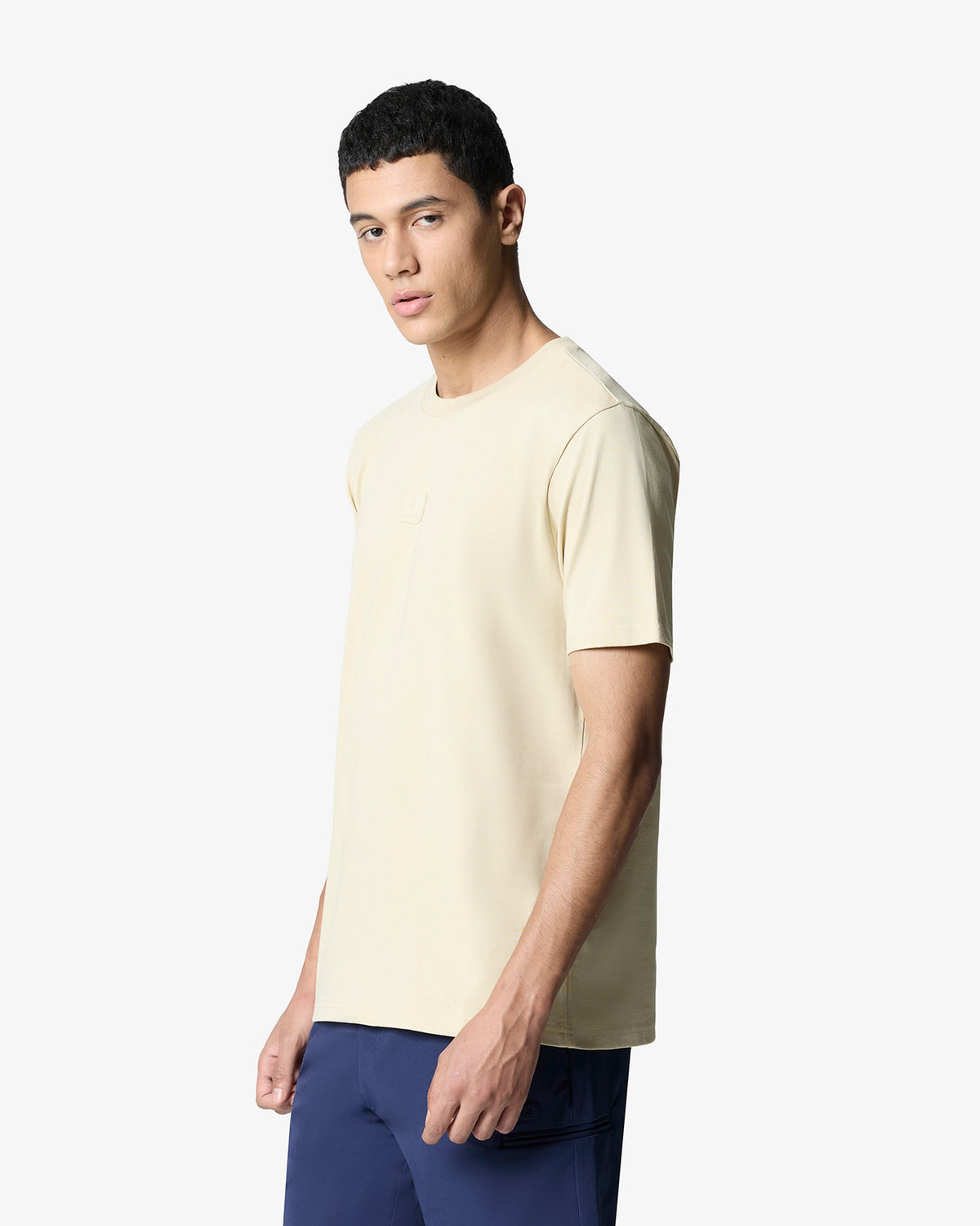 Essentials Square Patch Tee - Light Beige