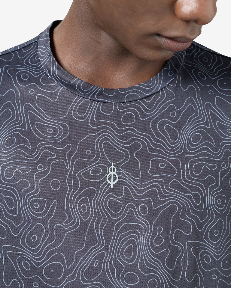 Essentials Printed Training Tee - Black
