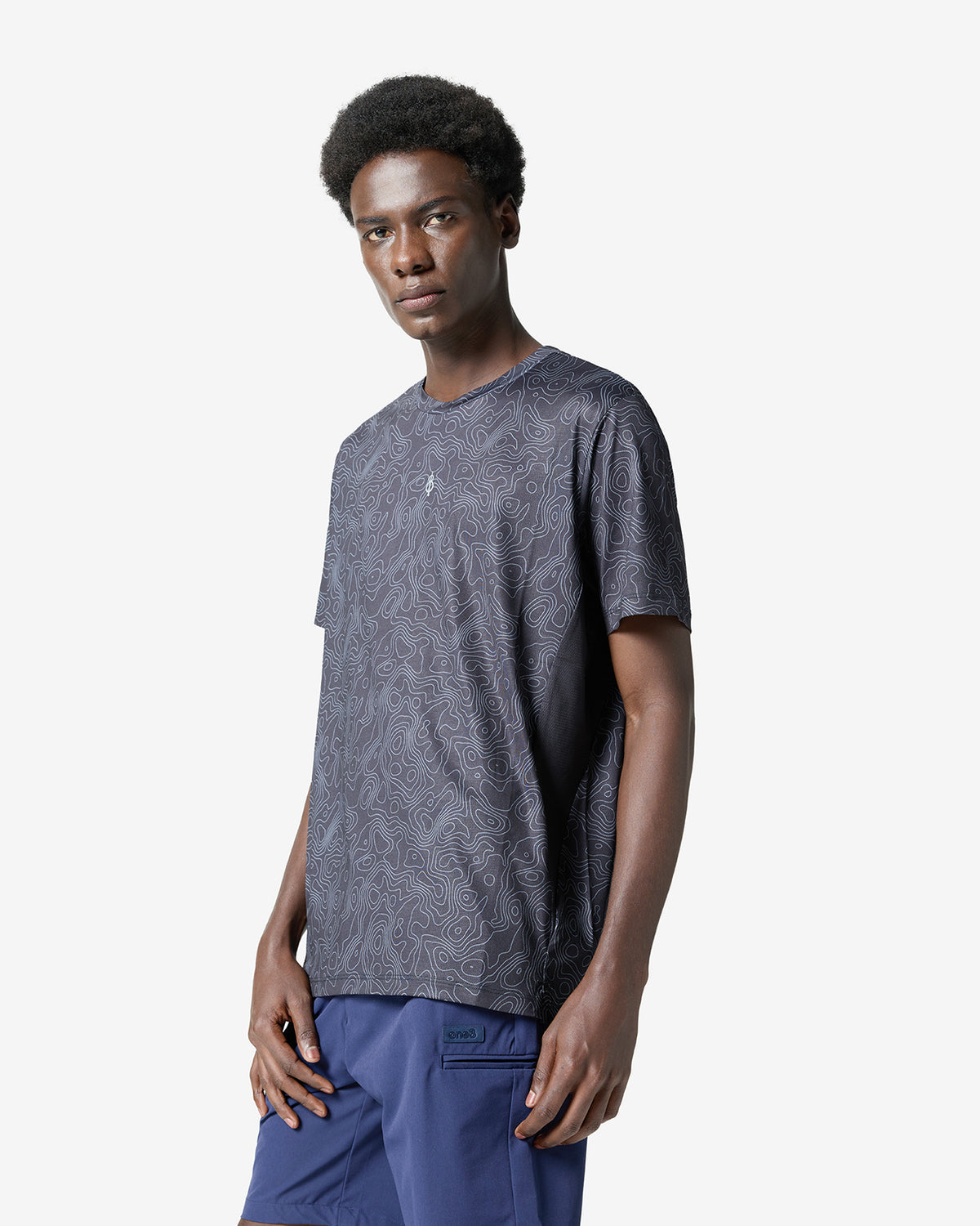 Essentials Printed Training Tee - Black