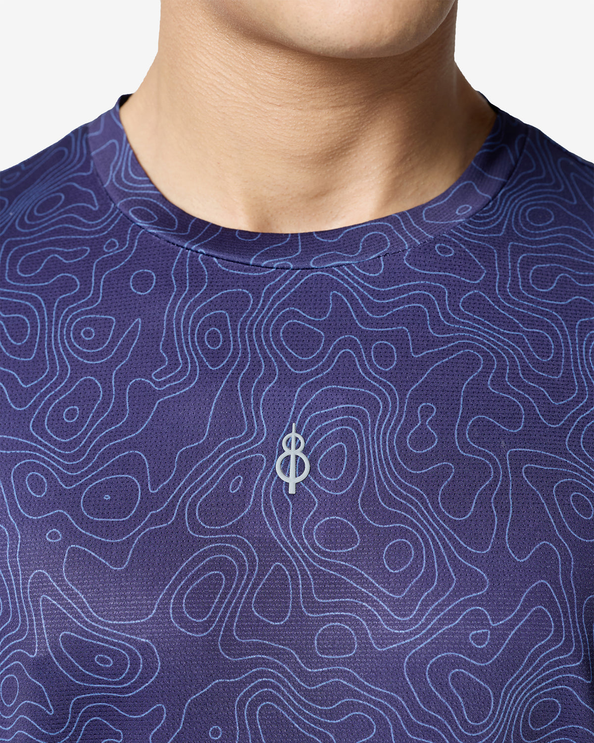 Essentials Printed Training Tee - Navy Blue