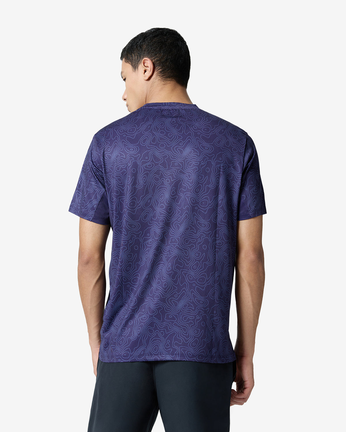 Essentials Printed Training Tee - Navy Blue