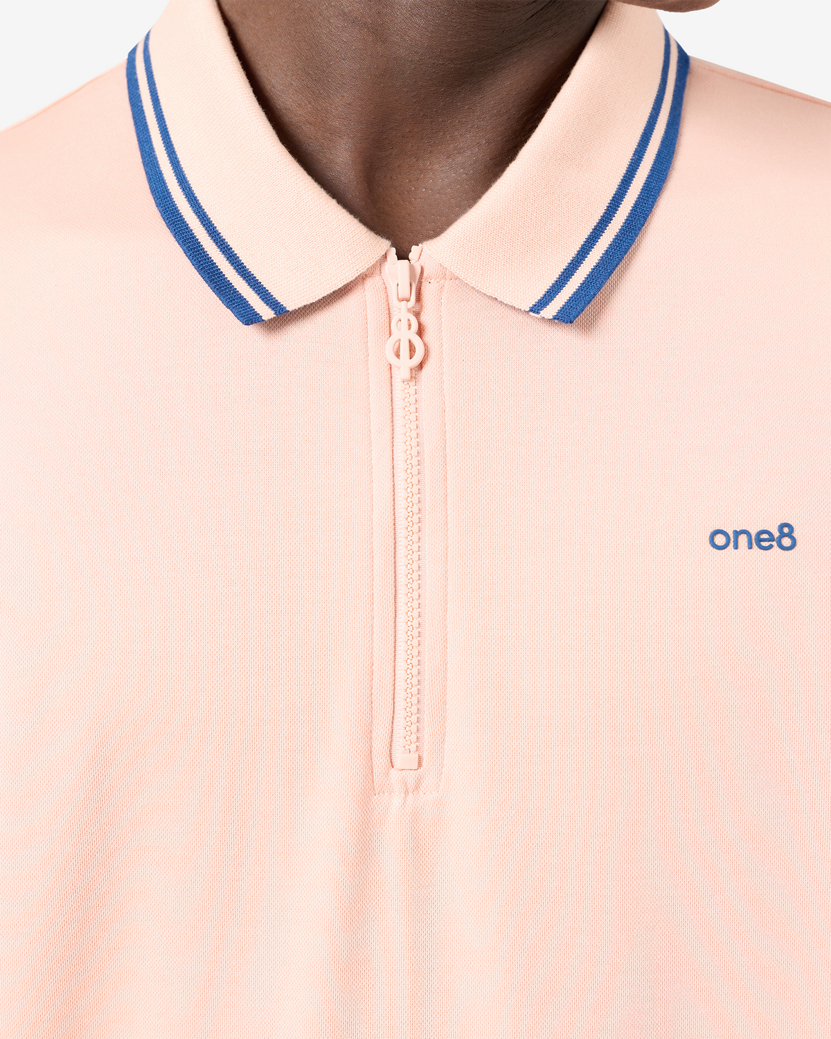 Shawl Collar Polo - Pink