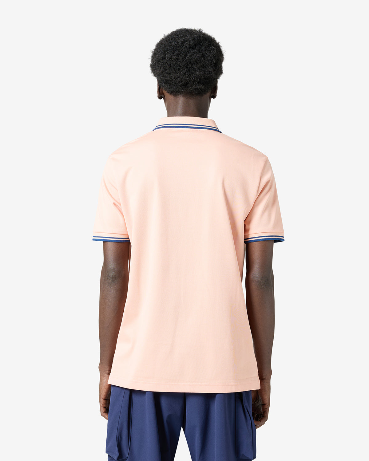 Shawl Collar Polo - Pink