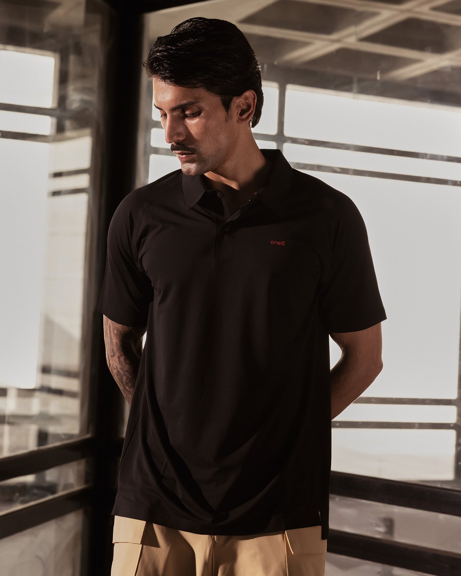 Sonic Curve Bonded Polo Black Beauty