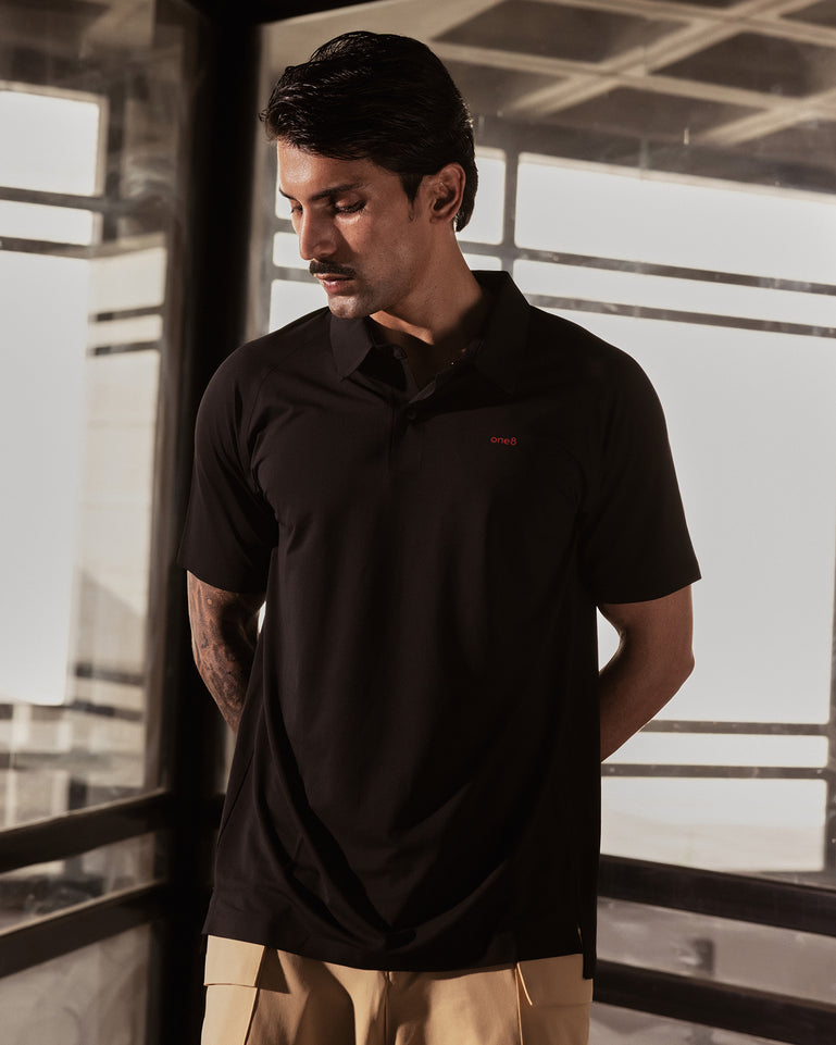 Sonic Curve Bonded Polo Black Beauty