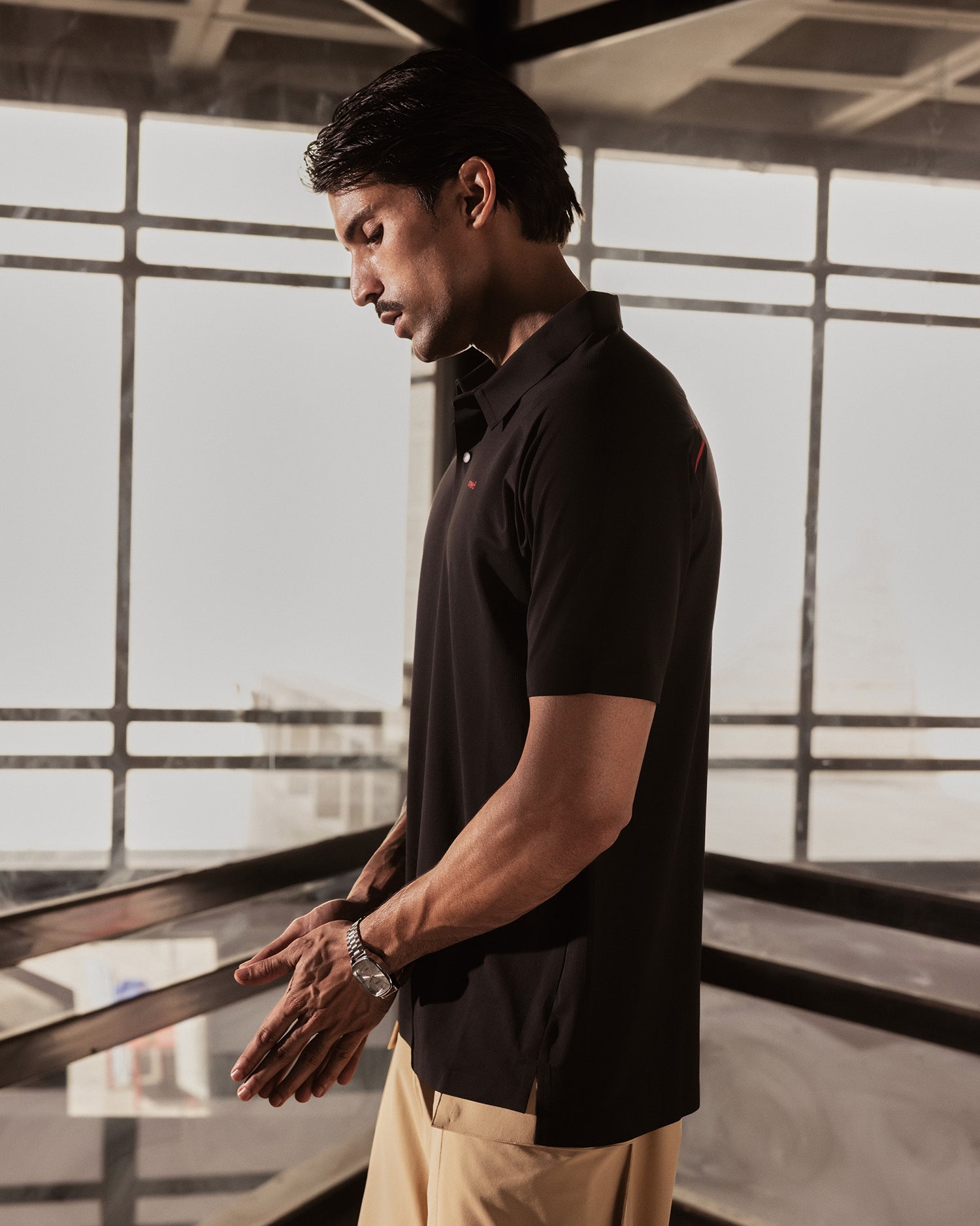Sonic Curve Bonded Polo Black Beauty