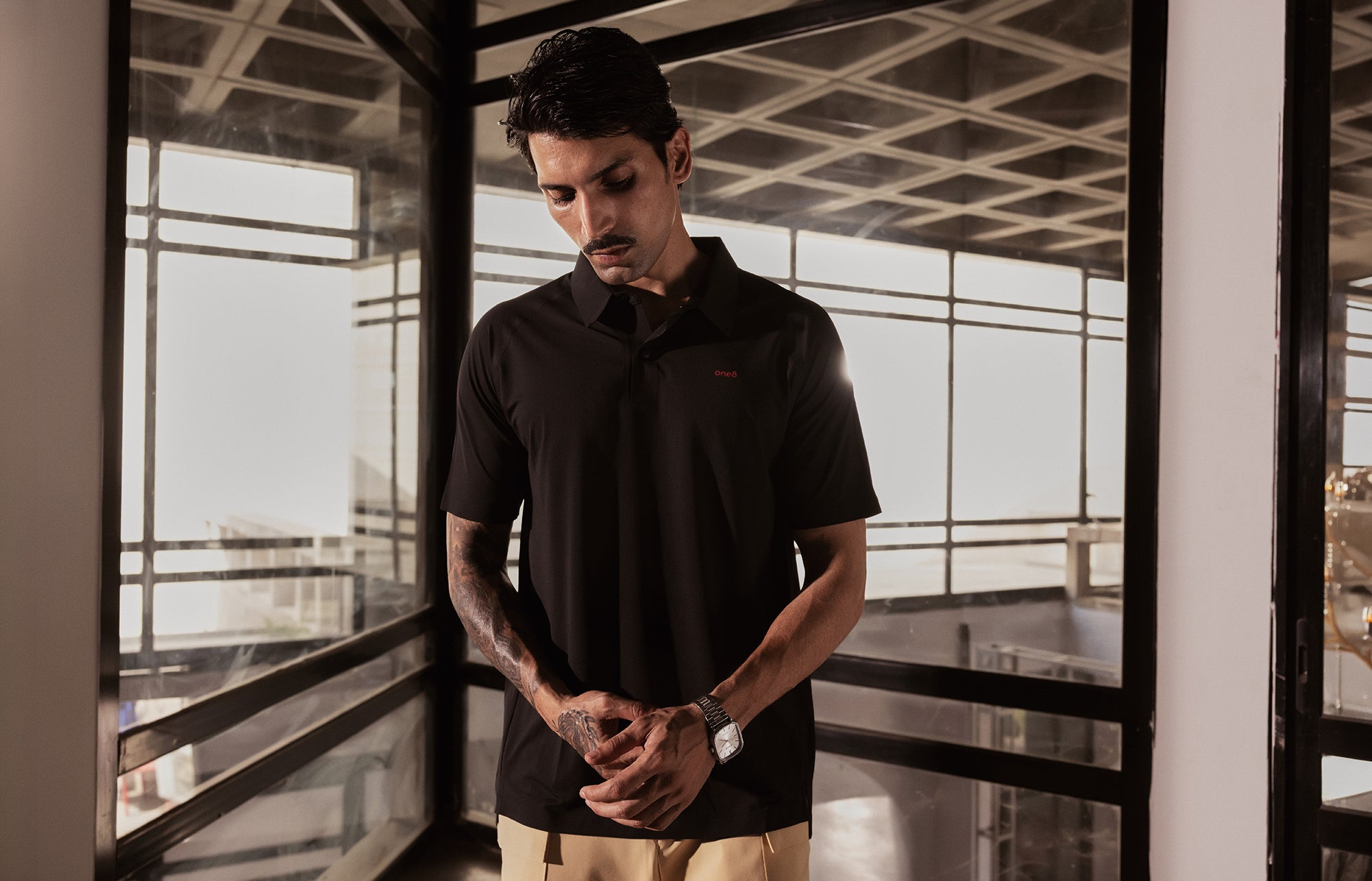 Sonic Curve Bonded Polo Black Beauty