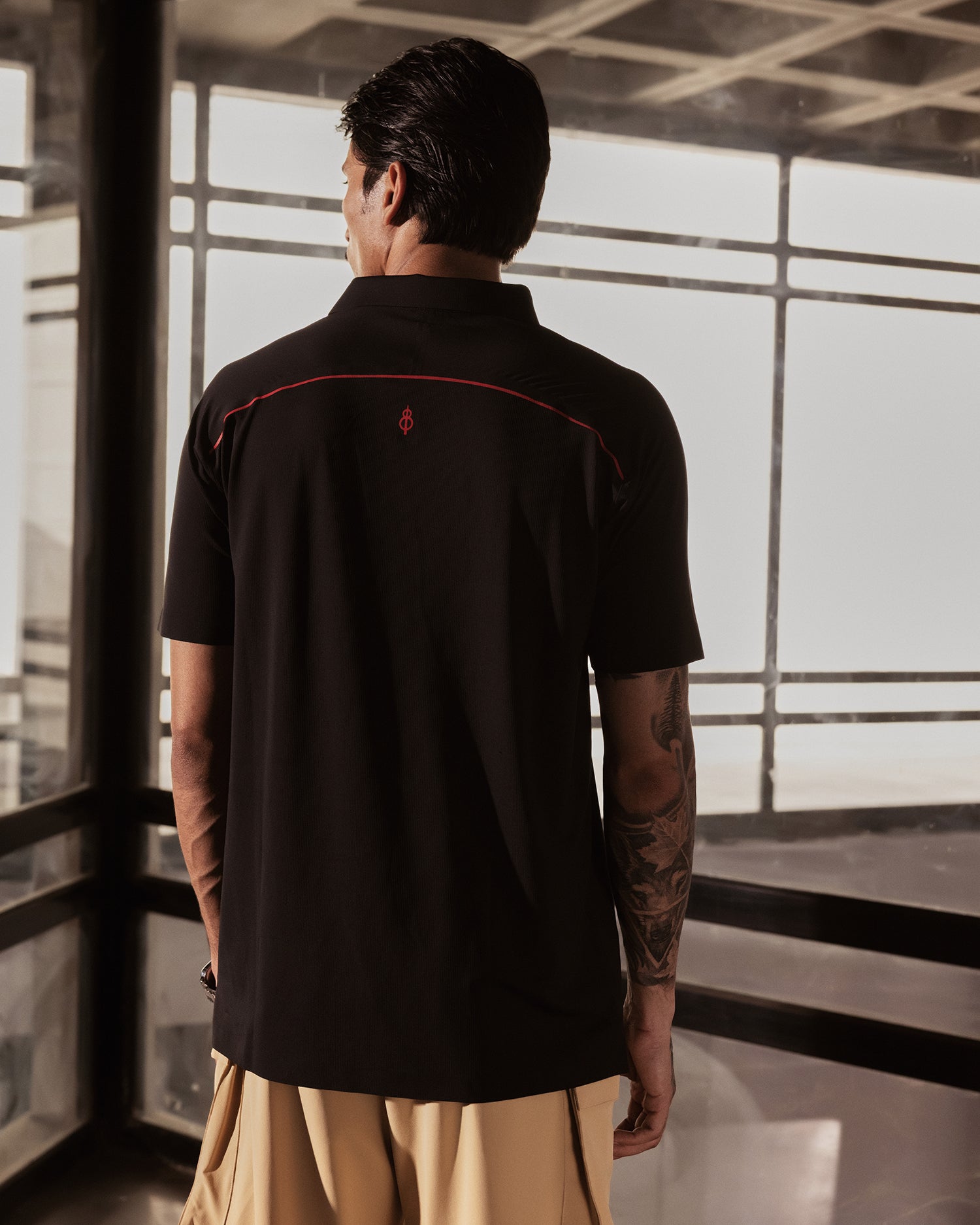 Sonic Curve Bonded Polo Black Beauty