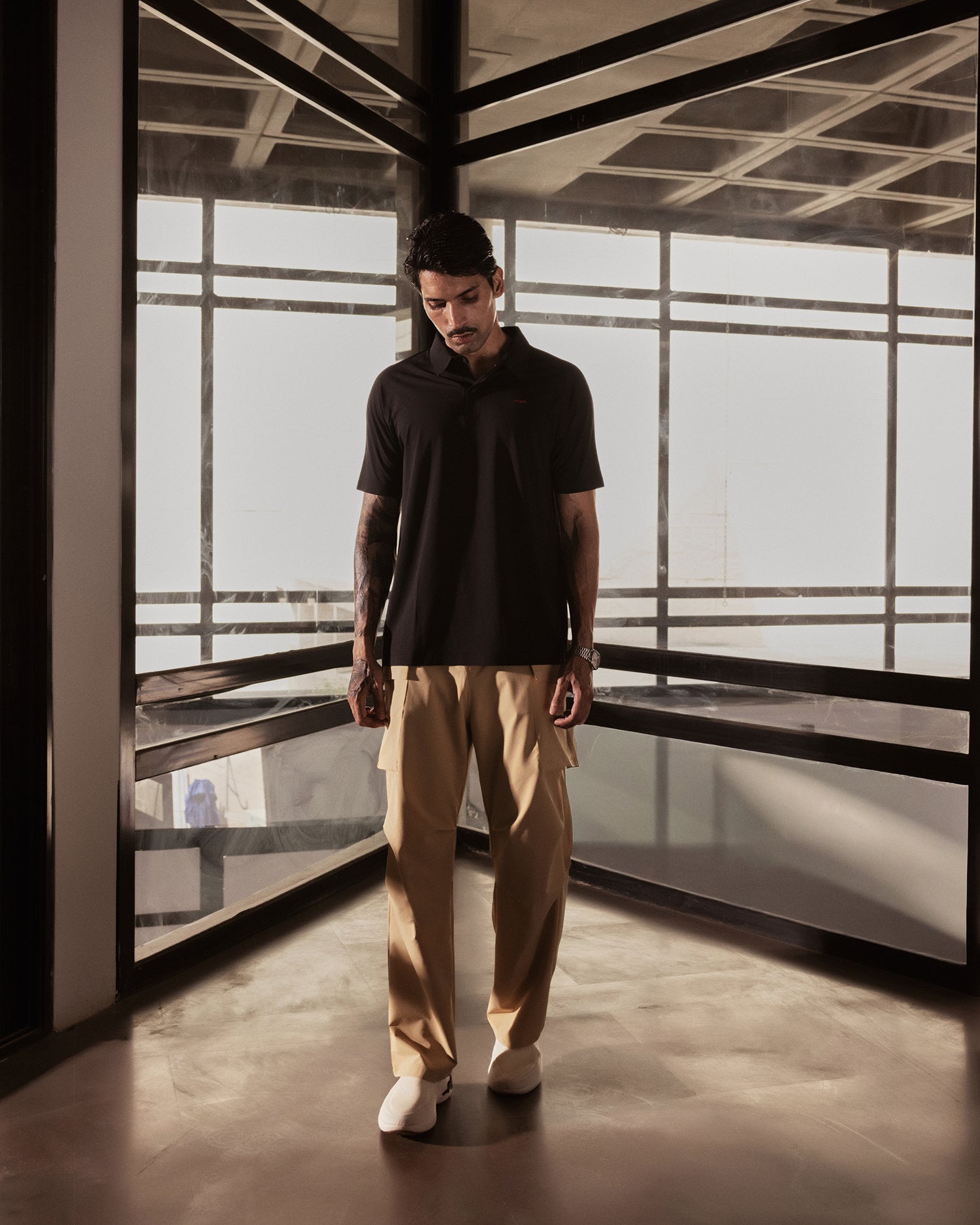 Sonic Curve Bonded Polo Black Beauty