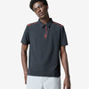 Pin High Placket Cut Polo - Black