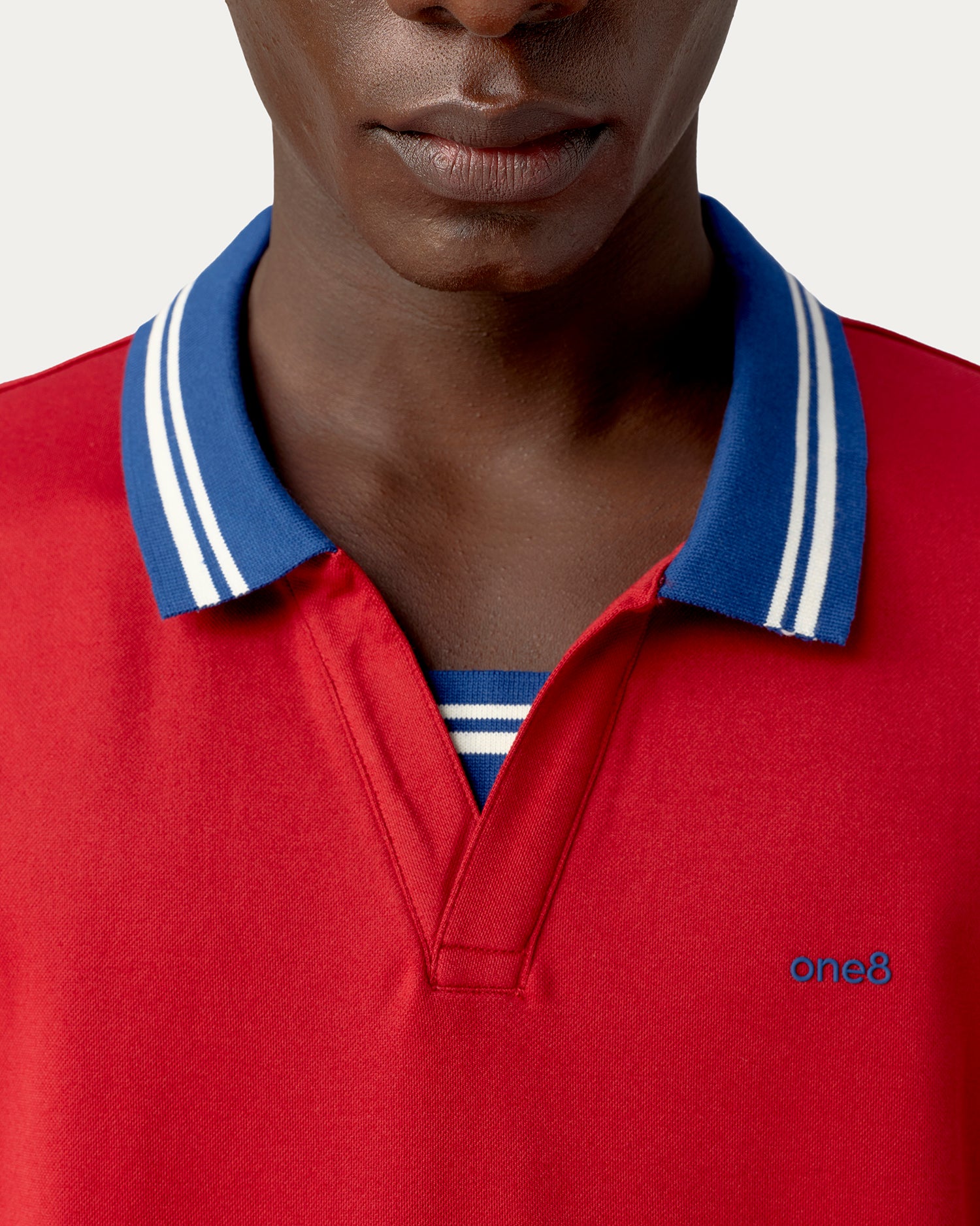 Jonny Collar Polo - Red