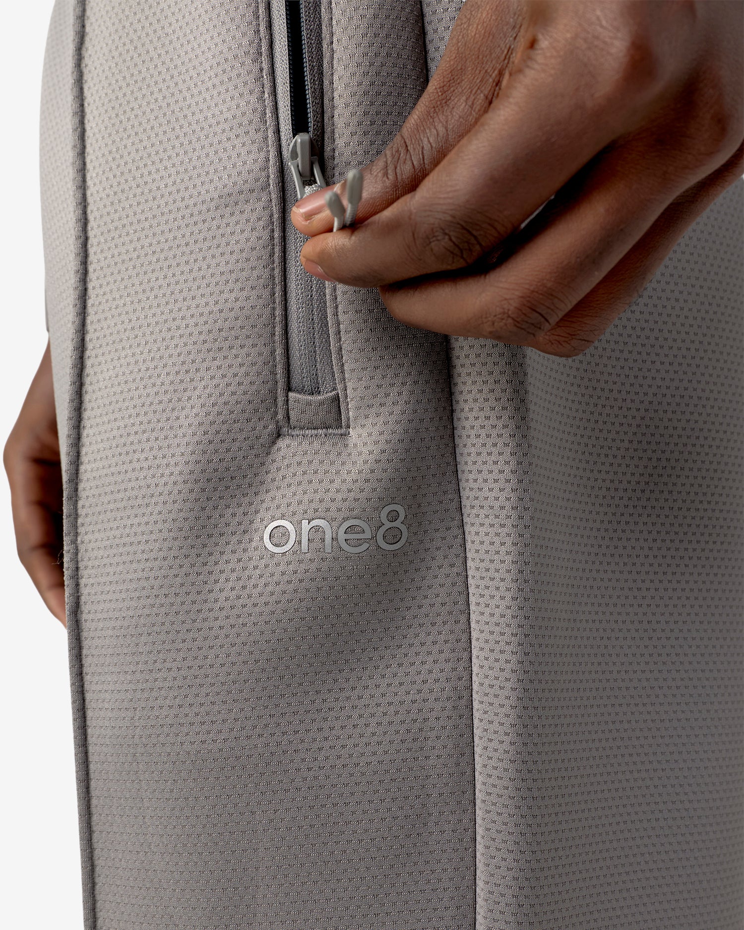 Pin Tuck Track Pants - Grey