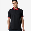 Jacquard Collar Polo - Black