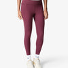 Essentials All Over Ribbed Leggings - Maroon