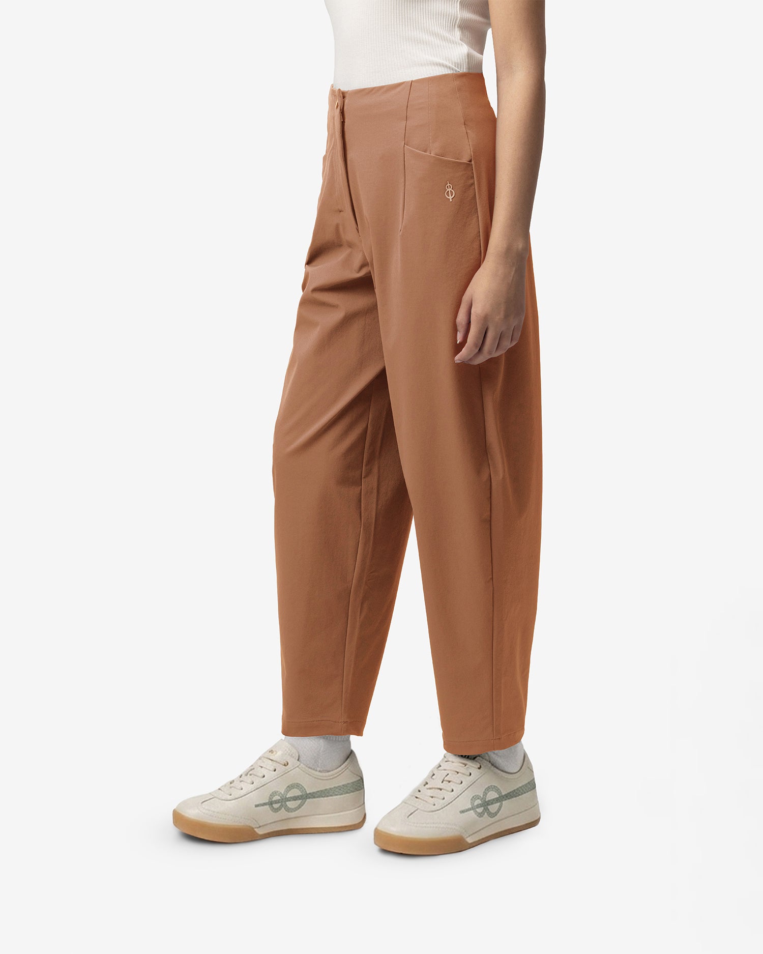 Pin High Balloon Pants - Beige